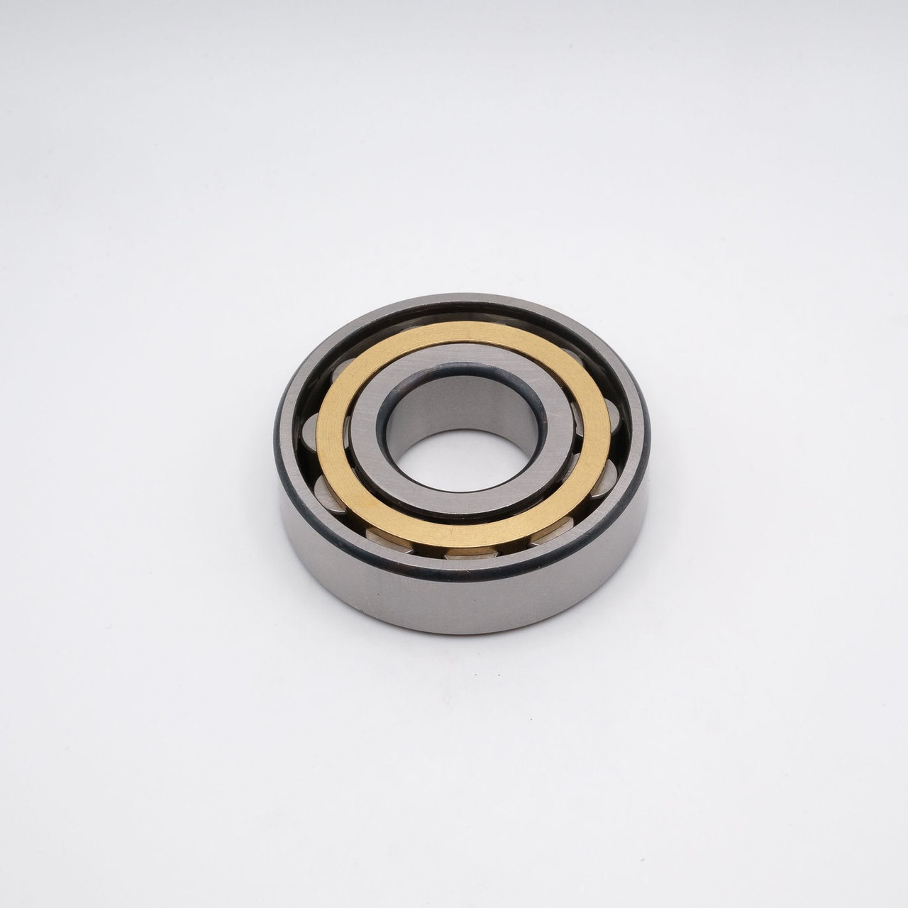 N208M Cylindrical Roller Bearing Brass Cage 40x80x18 Top View
