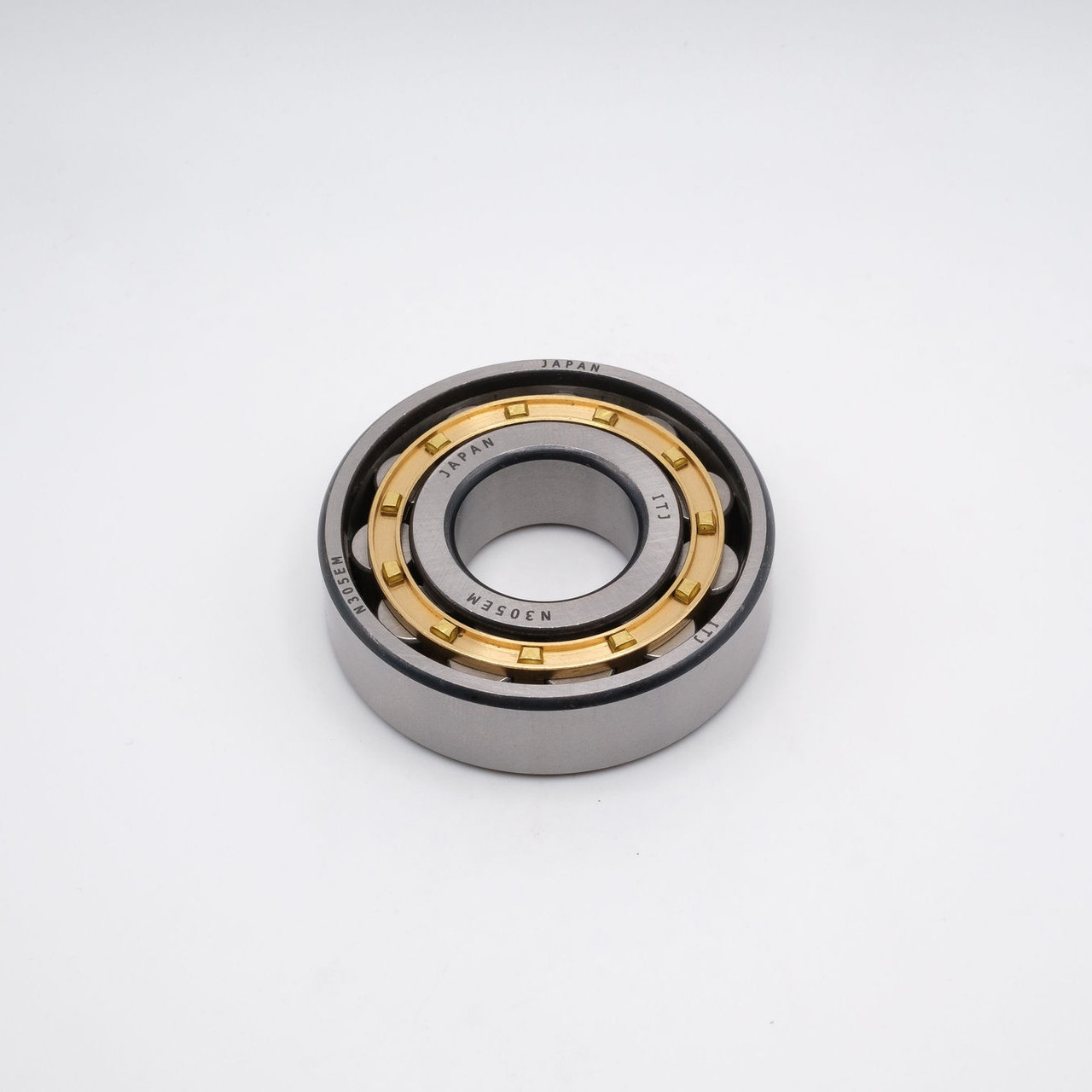 N311EM Cylindrical Roller Bearing Brass Cage 55x120x29 Top View