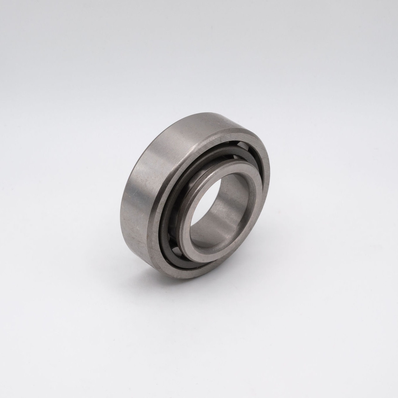 NJ307EM Cylindrical Roller Bearing Brass Cage 35x80x21 Angled View