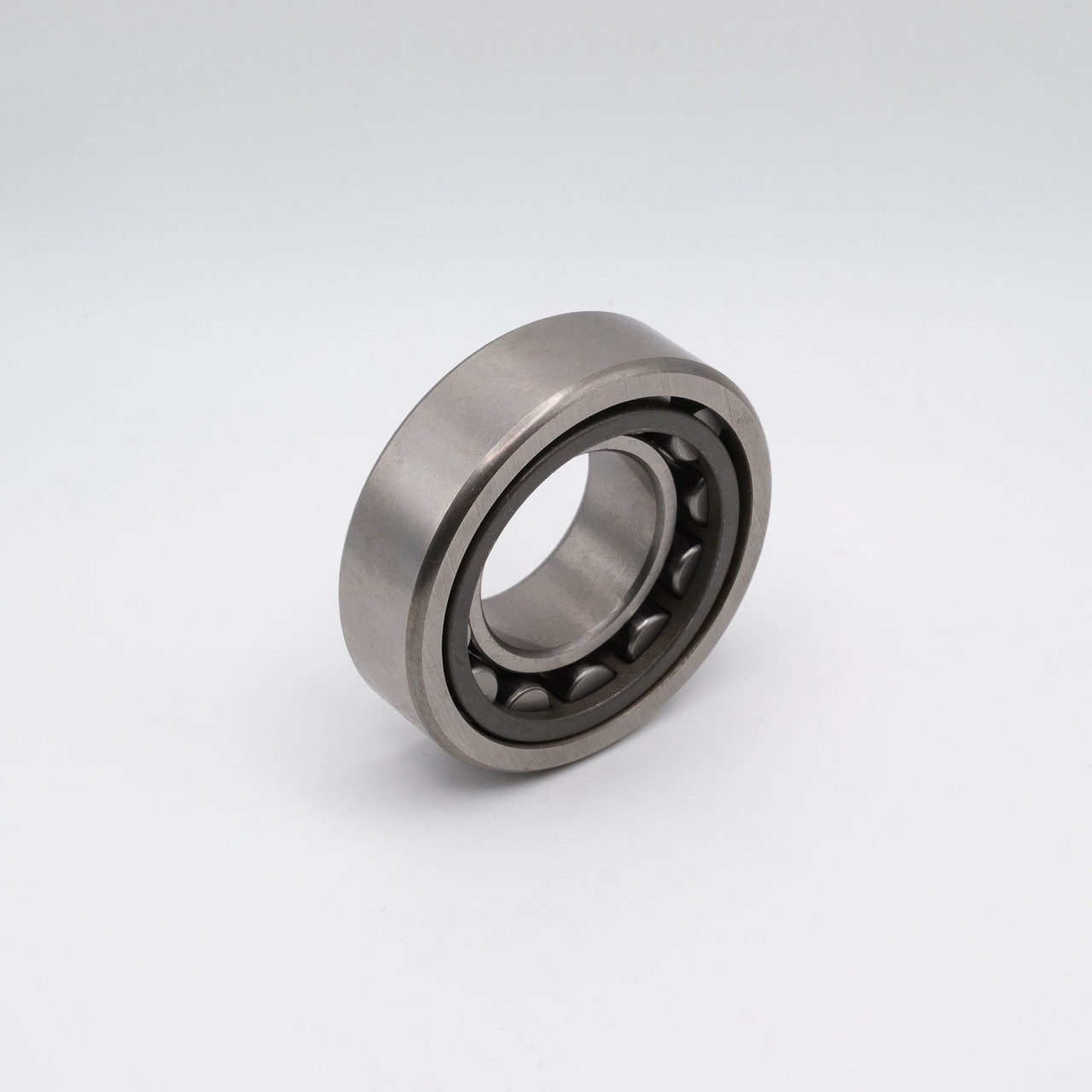 NJ311EC3 Cylindrical Roller Bearing Steel Cage 55x120x29 Angled View