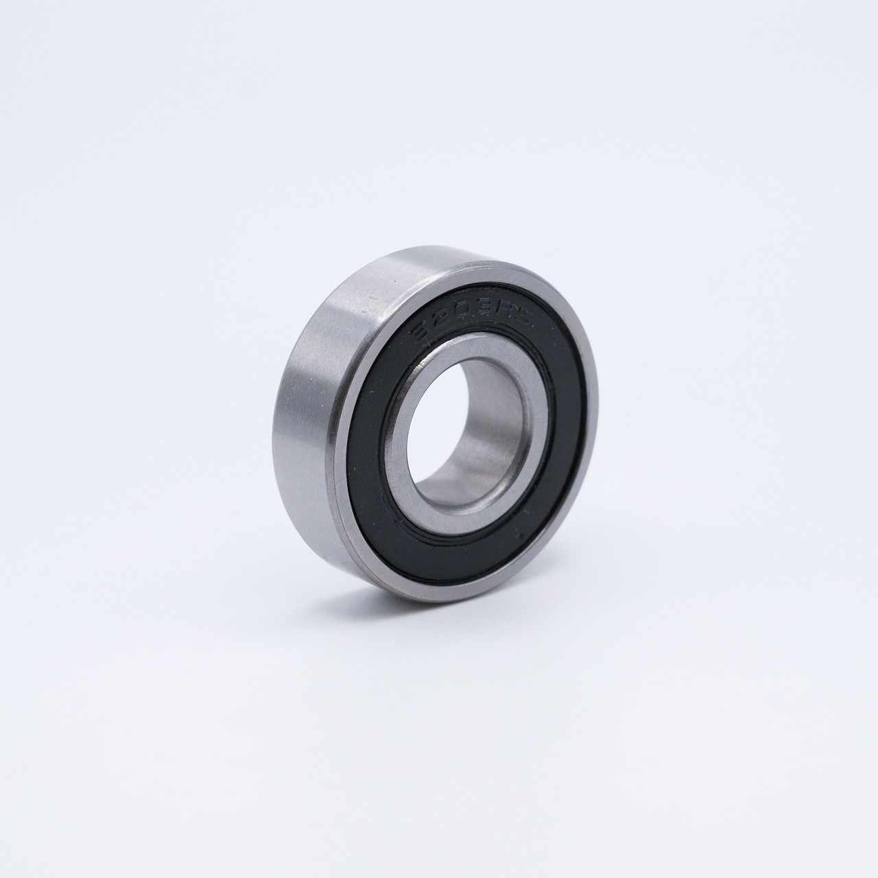 SS6205-2RS Stainless Steel Ball Bearing 25x52x15mm Left Angled View
