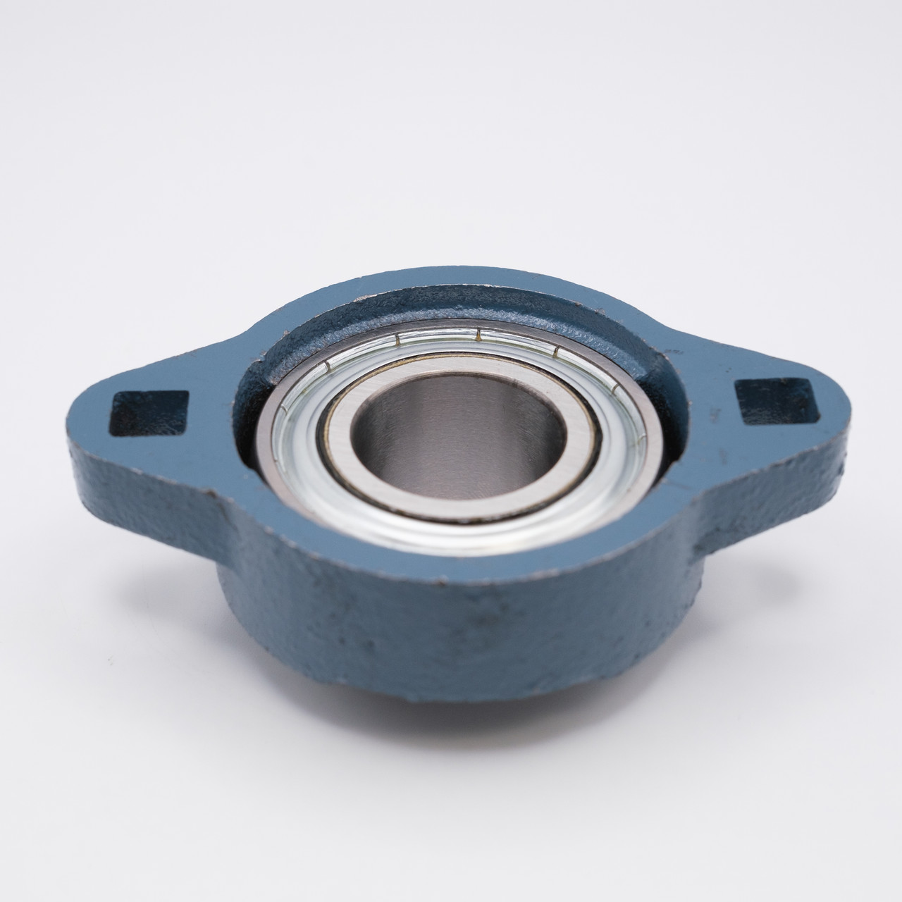 SBFTD205 Oval Ductile Flange Bearing Unit 25mm Bore Bottom View