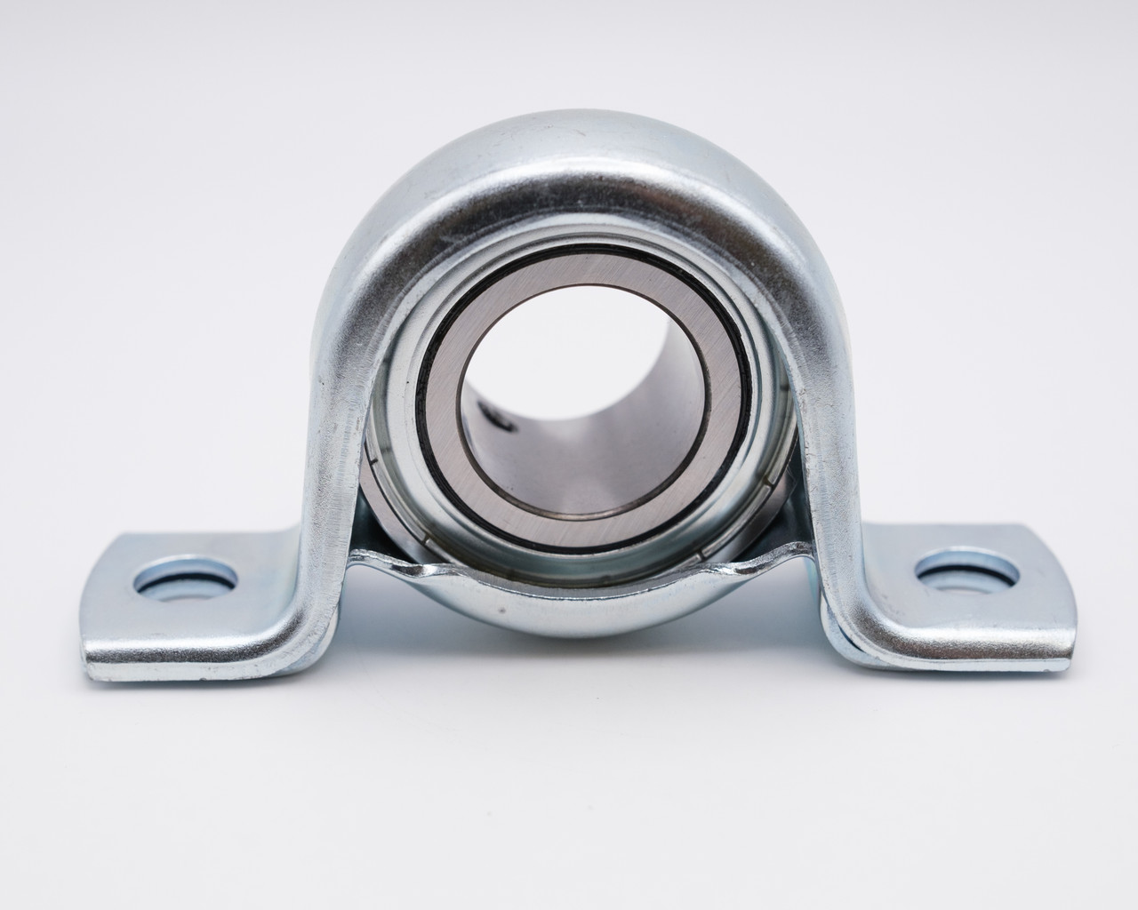 SBPP205 Press Steel Set Screw Pillow Block Bearing Back View