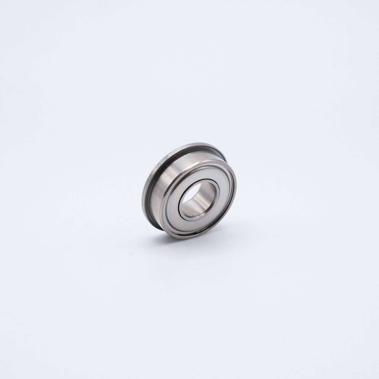 SFR8-ZZ Stainless Steel Flanged Miniature Ball Bearing 1/2x1-1/8x5/16 Side View