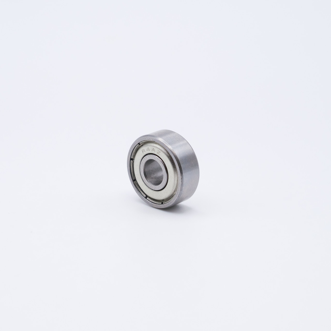 SSR188-ZZ Stainless Steel Miniature Ball Bearing 1/4x1/2x3/16 Angled View
