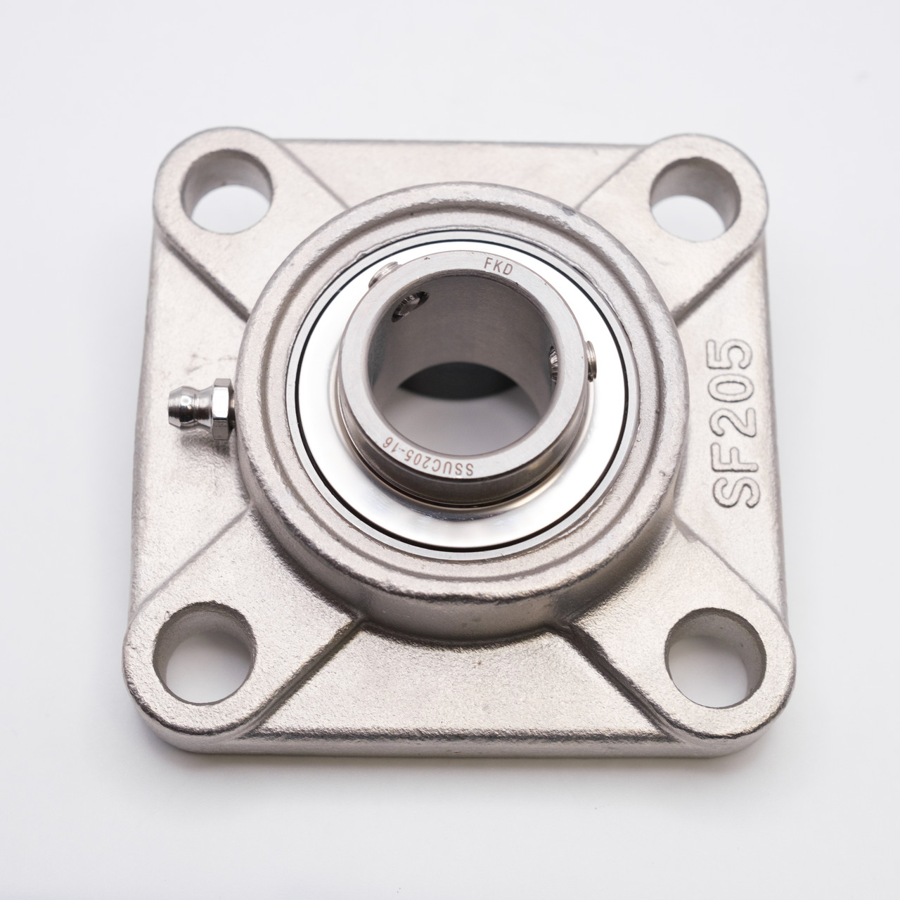 SUCSF202 Stainless Steel 4 Bolt Flange Shaft Size 15mm Top View