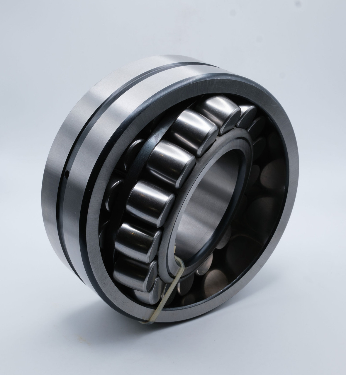 22214CCW33 Spherical Roller Bearing Steel Cage 70x125x31 Angled View
