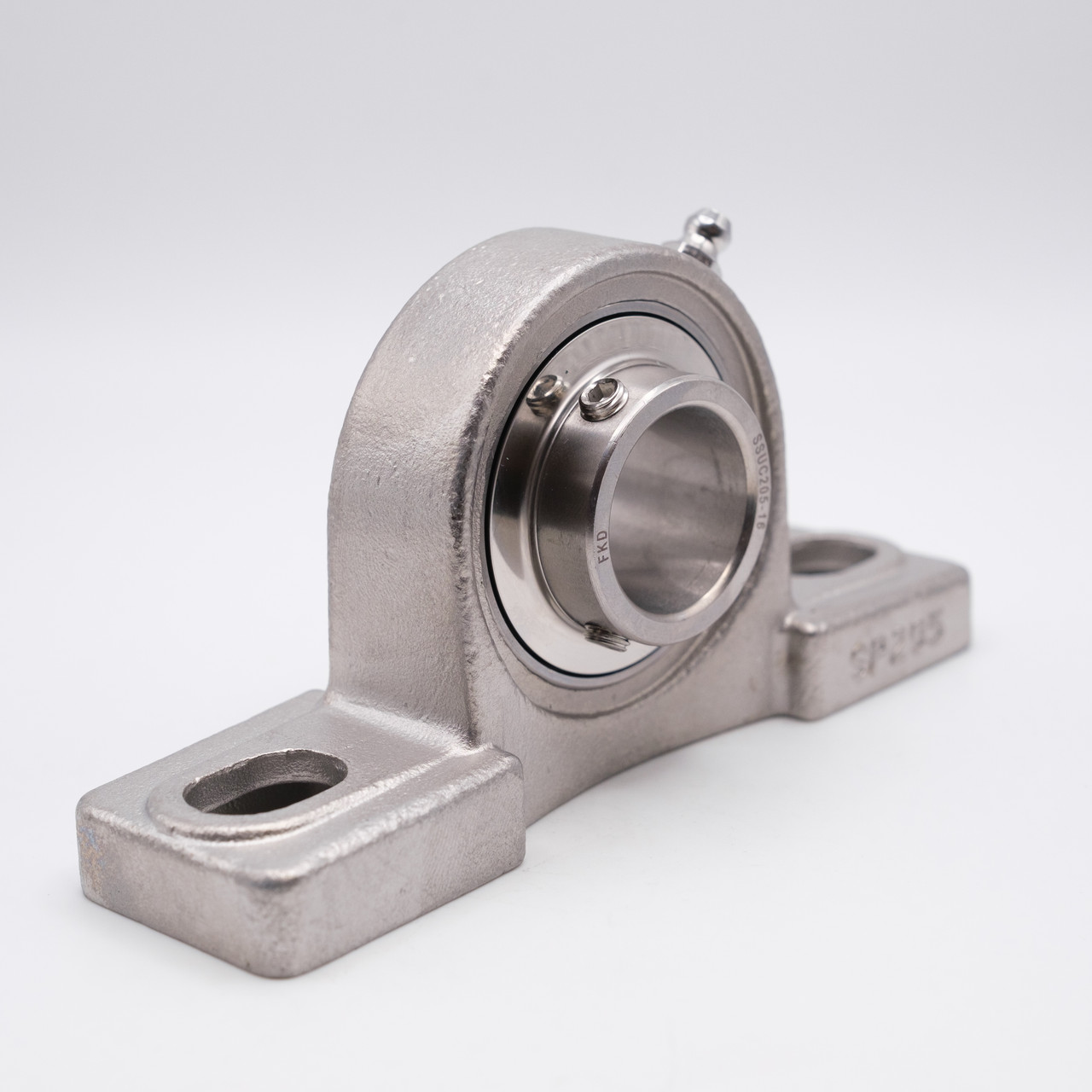 SUCSP201-8 Stainless Steel Pillow Block Unit Angled View