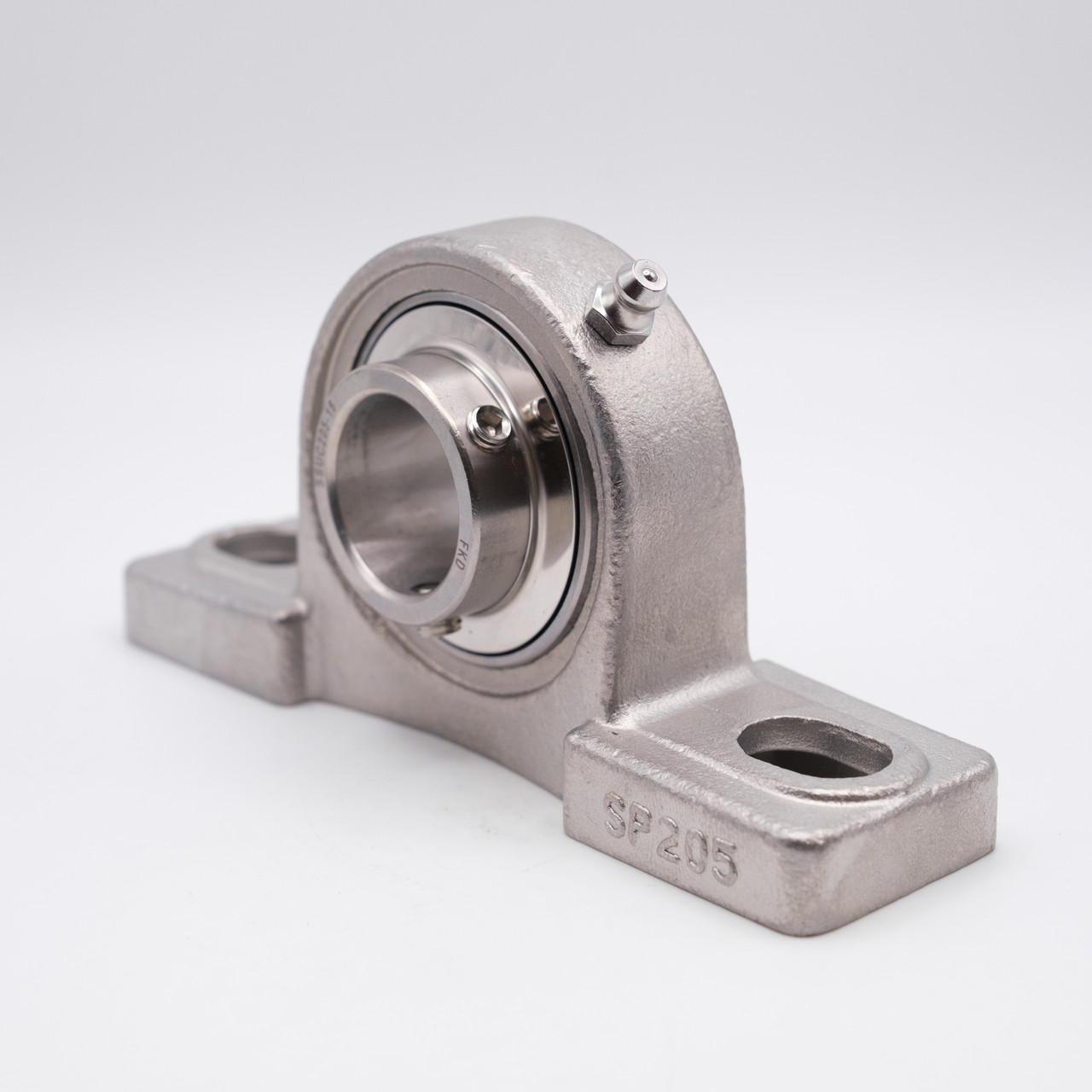 SUCSP201-8 Stainless Steel Pillow Block Unit Angled View