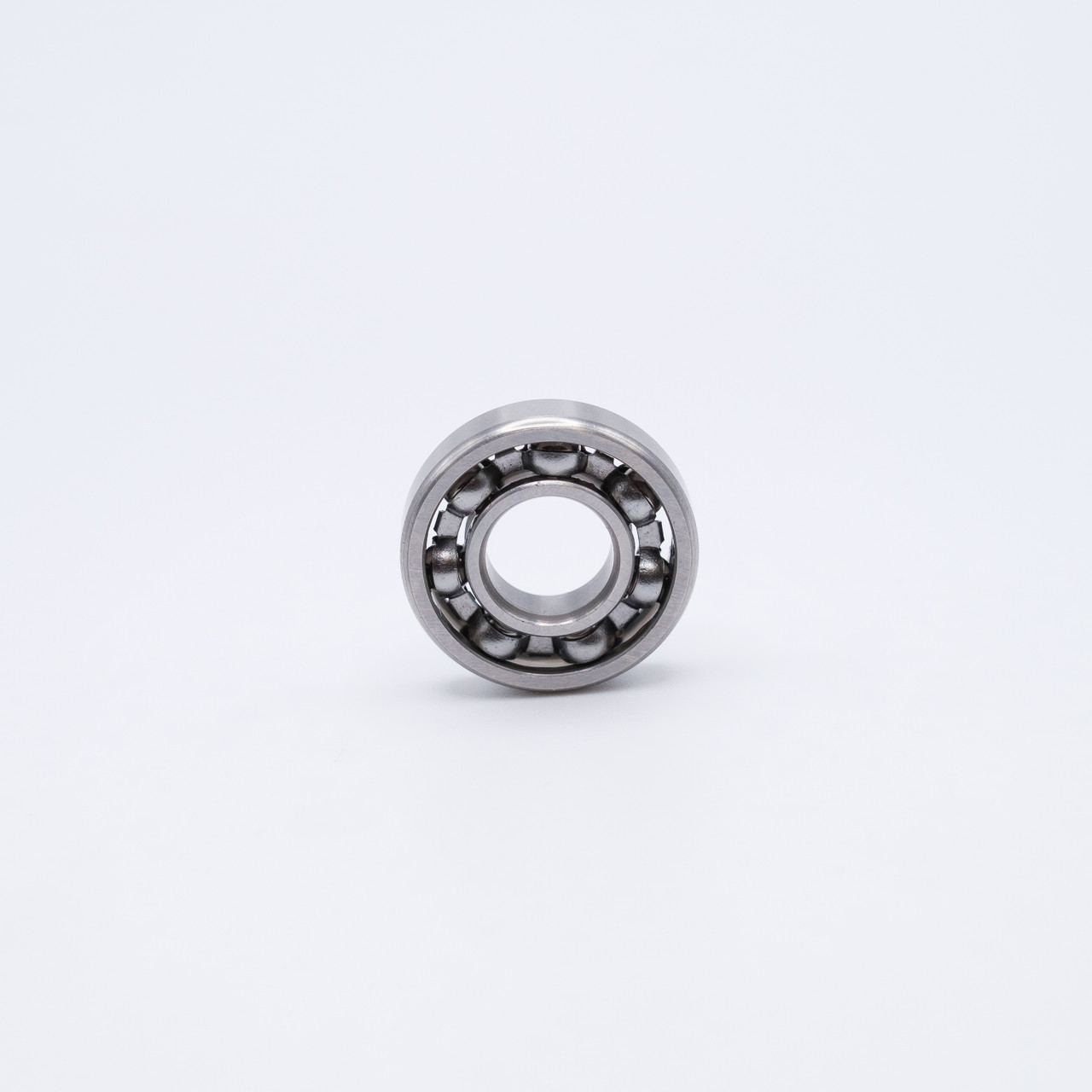 SR3 Stainless Steel Mini Ball Bearing 3/16x1/2x5/32 Front View