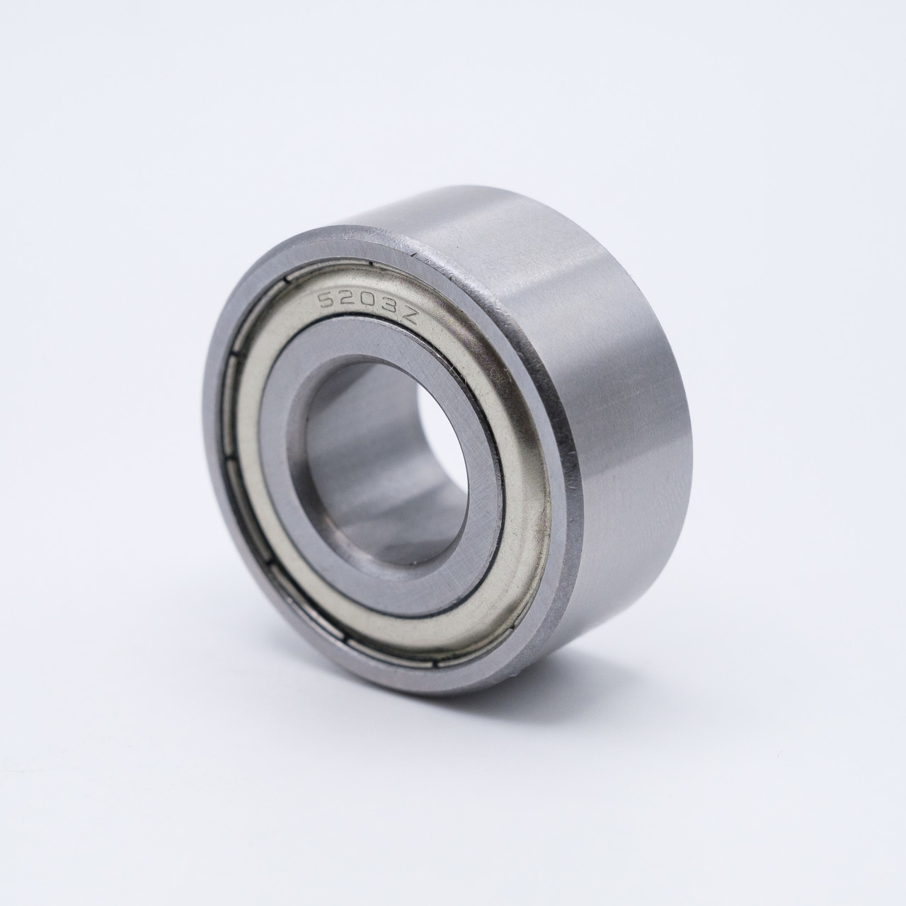 3200-ZZ Double Row Ball Bearing 10x30x14.3mm Shielded Angled View