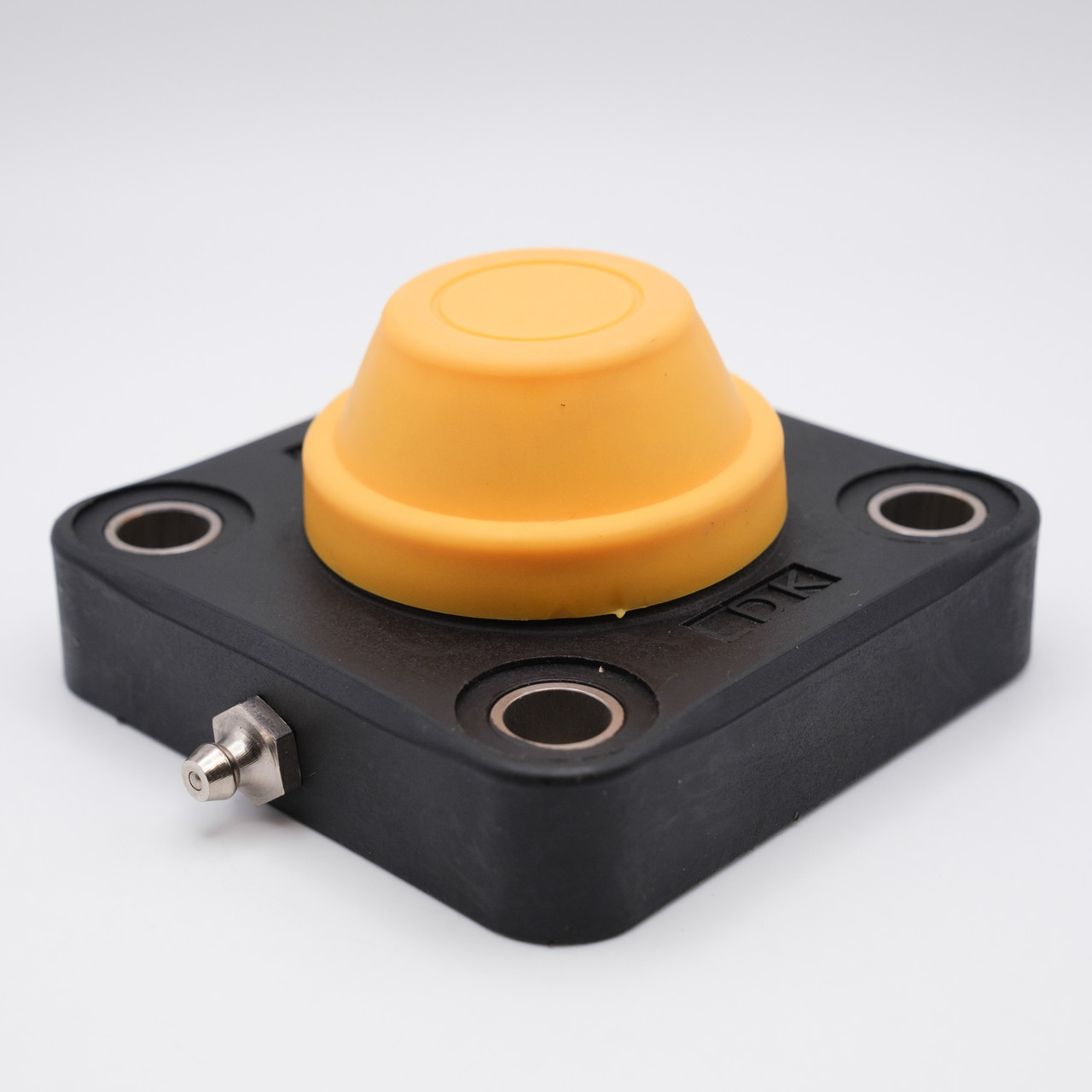 WP-SSBF204+CC Waterproof Thermoplastic 4-Bolt Square Flange Block Angled View