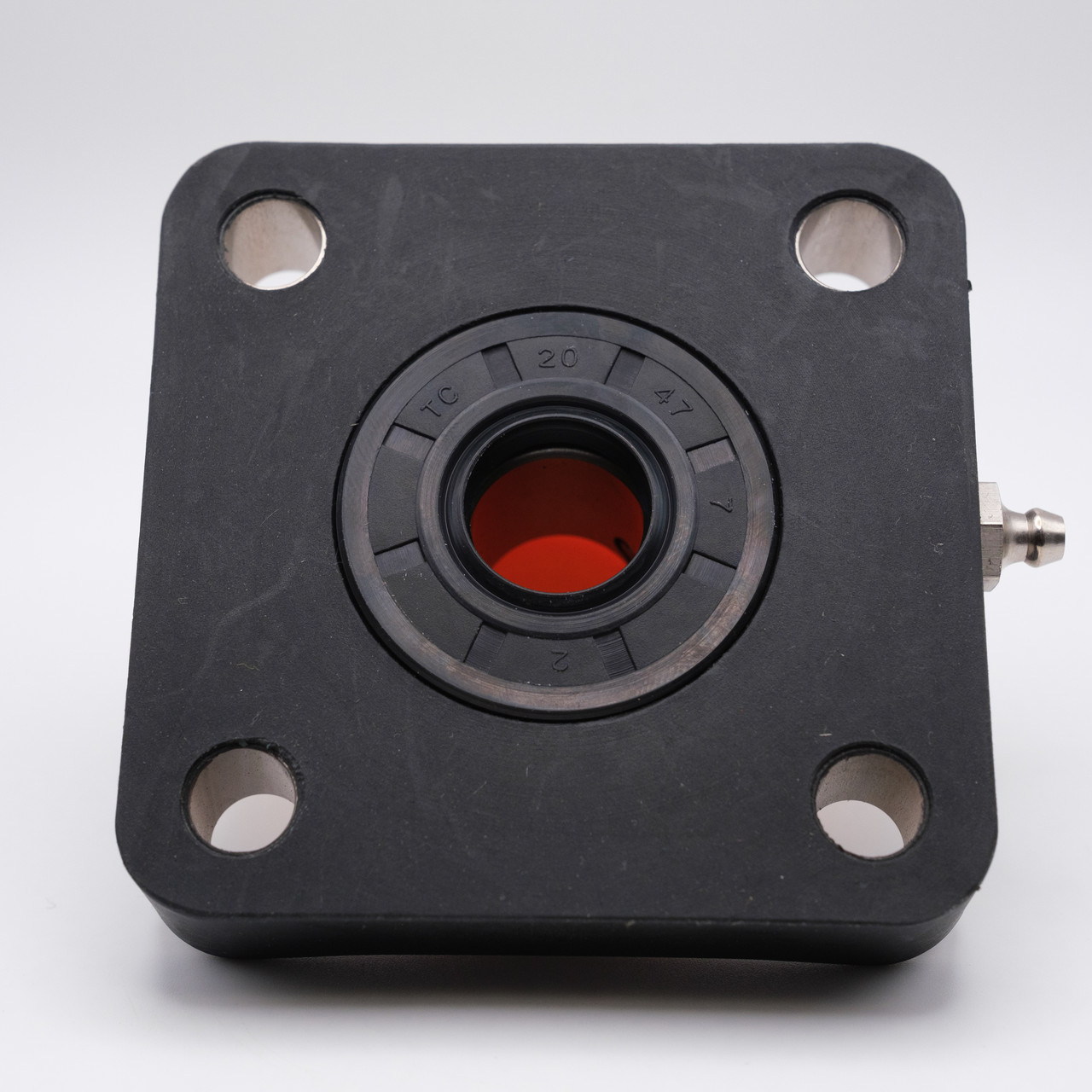 WP-SSBF208+CC Waterproof Thermoplastic 4-Bolt Oval Flange Block 40mm Back View