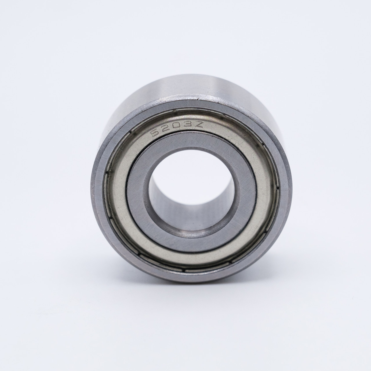 3203-ZZ Double Row Ball Bearing 17x40x17.5mm Shielded Front View