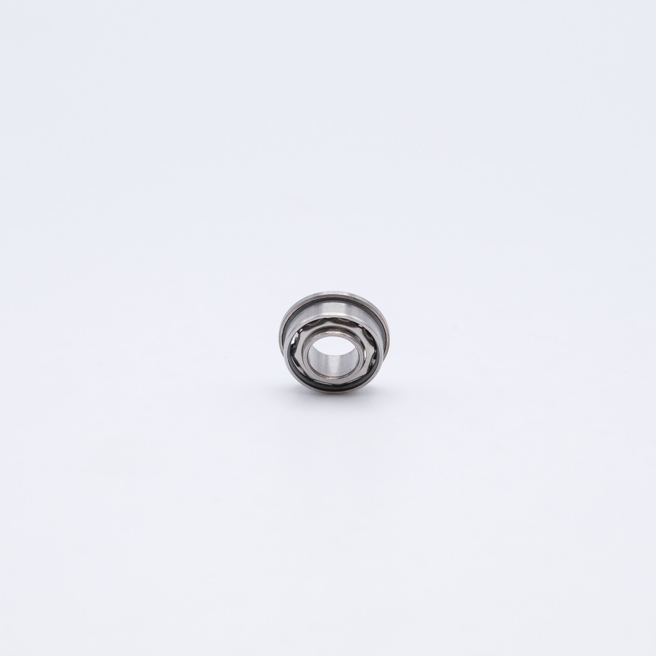 SFR155 Stainless Flange Mini Ball Bearing 5/32x5/16x1/8 Front View