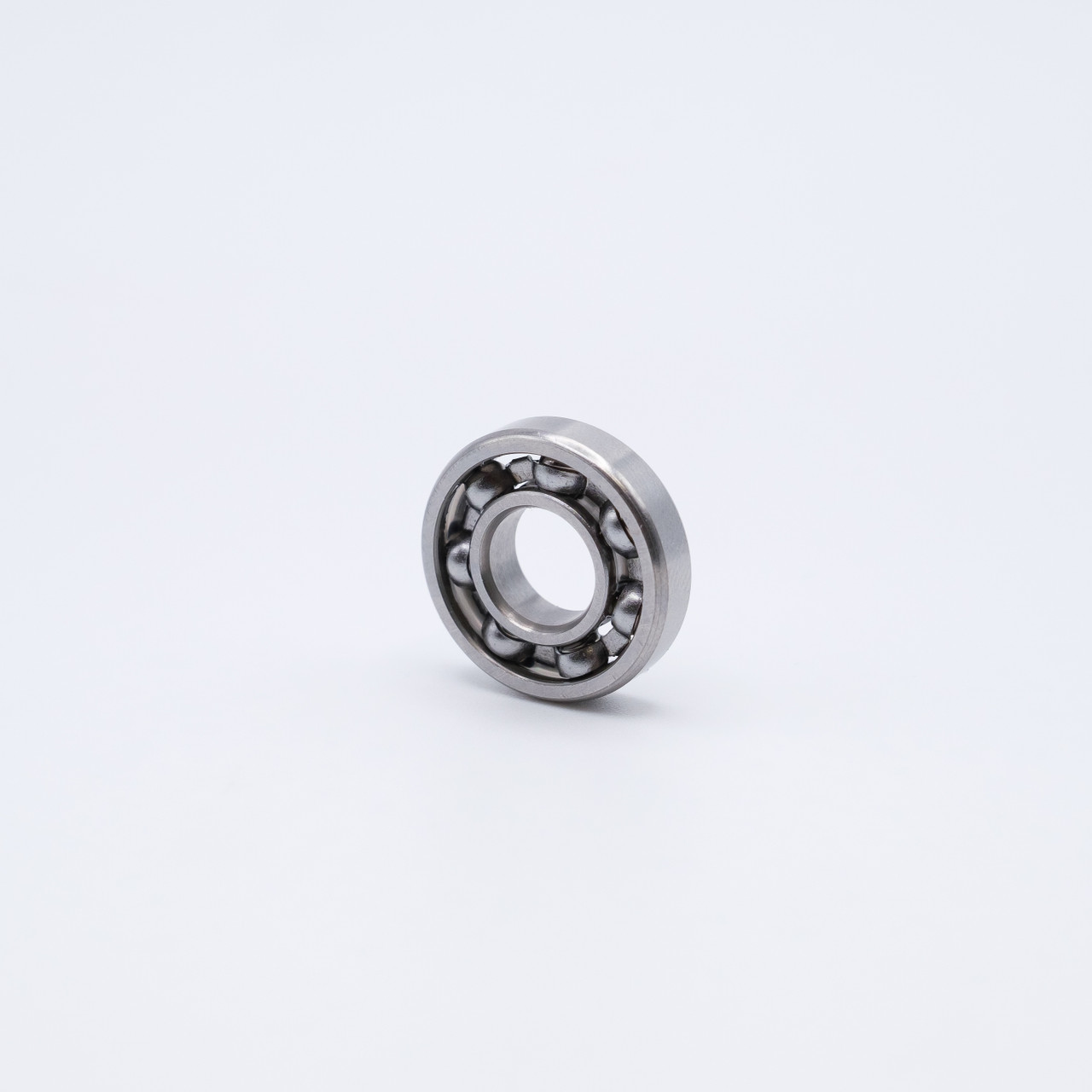 SR6 Stainless Steel Mini Ball Bearing 3/8x7/8x7/32 Right Angled View