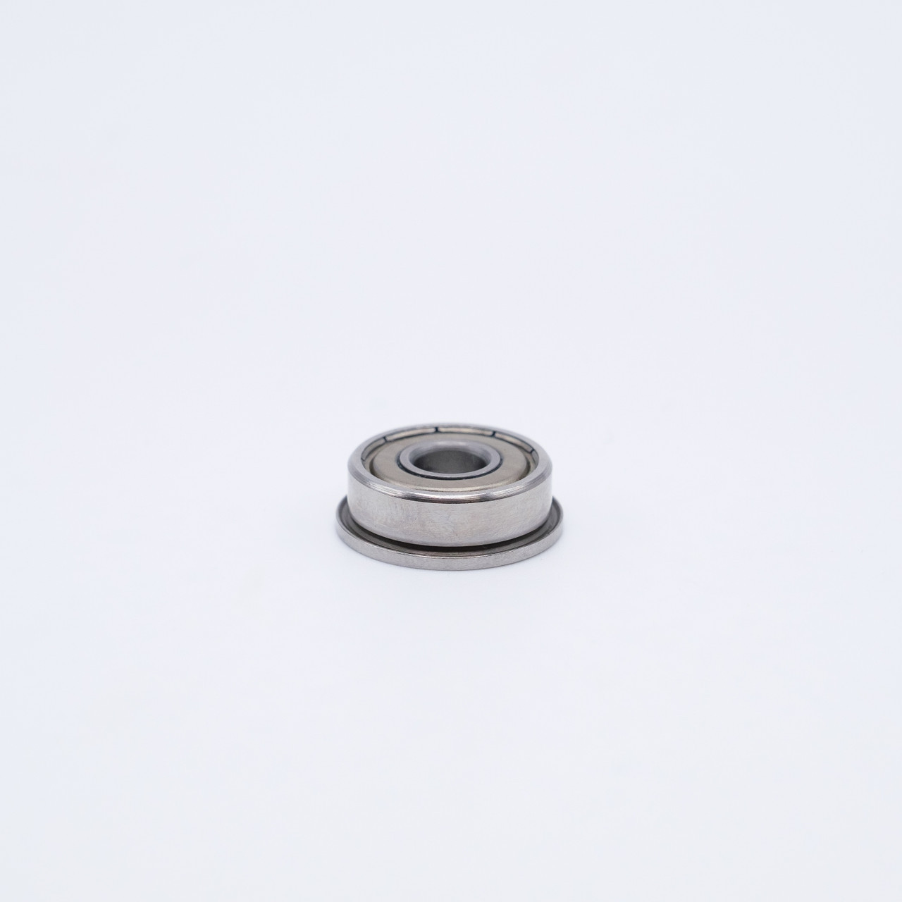 SF623-ZZ Stainless Steel Miniature Flanged Ball Bearing 3x10x4mm Flat View