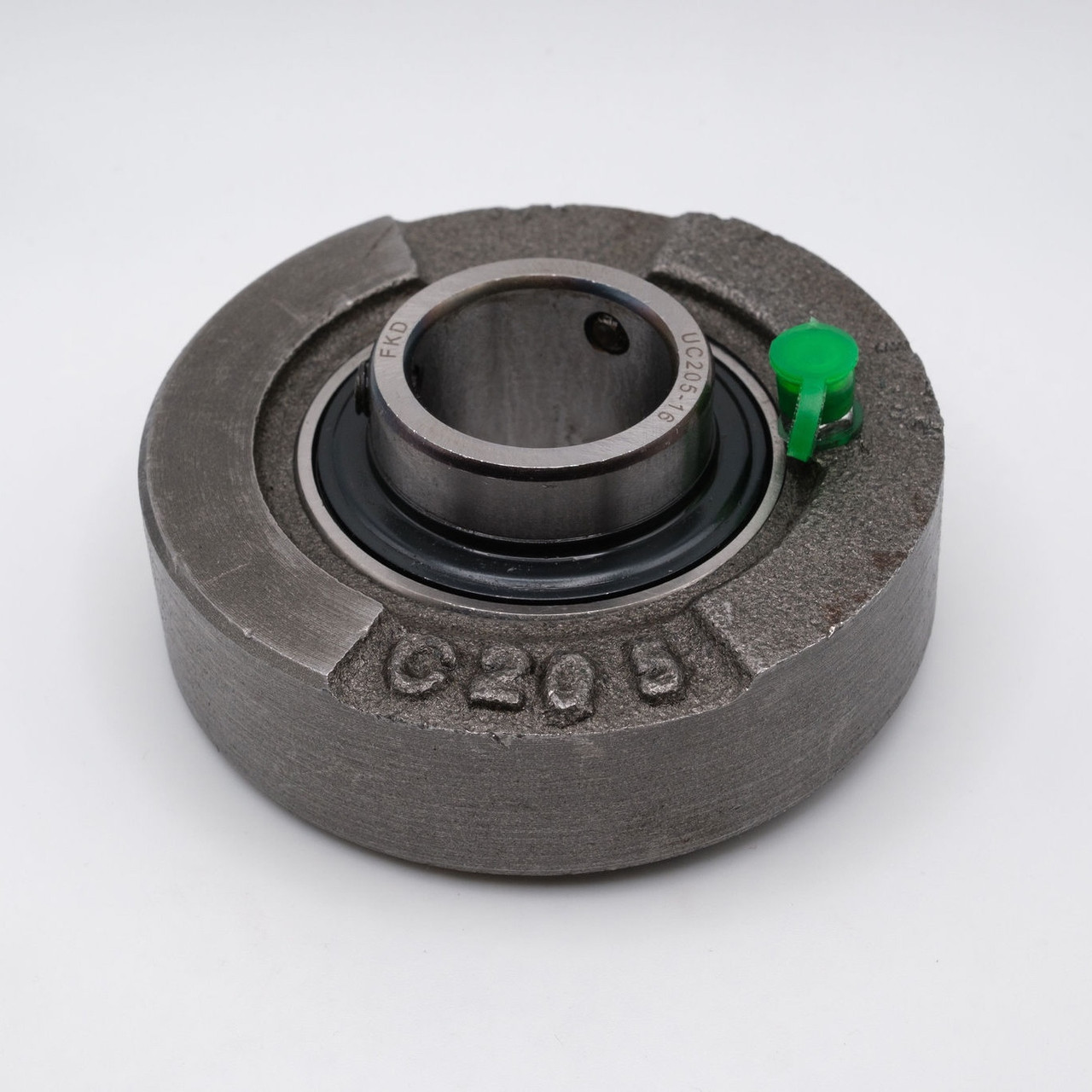 UCC205 Cylindrical Cartridge Ball Bearing Unit 25mm Bore Flat Top View