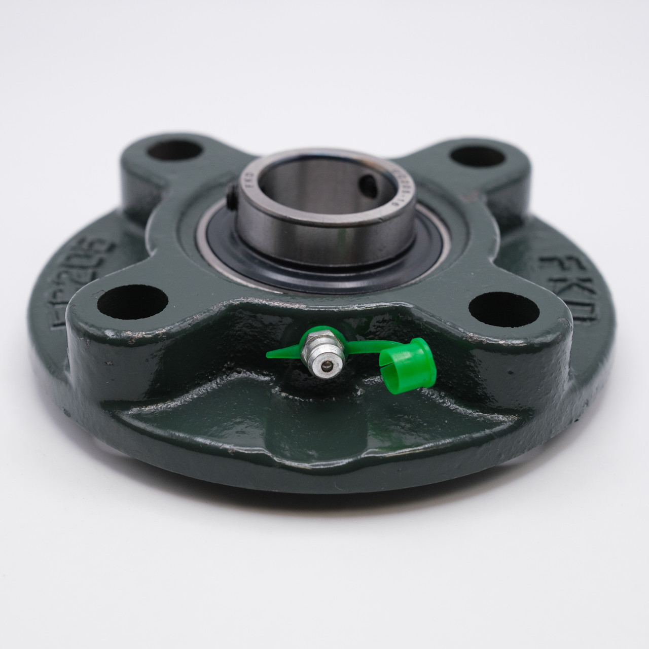 UCFC212 Round Flange Housing 4 Bolt w/ Set Screw Ball Bearing Shaft Size 60mm Side View