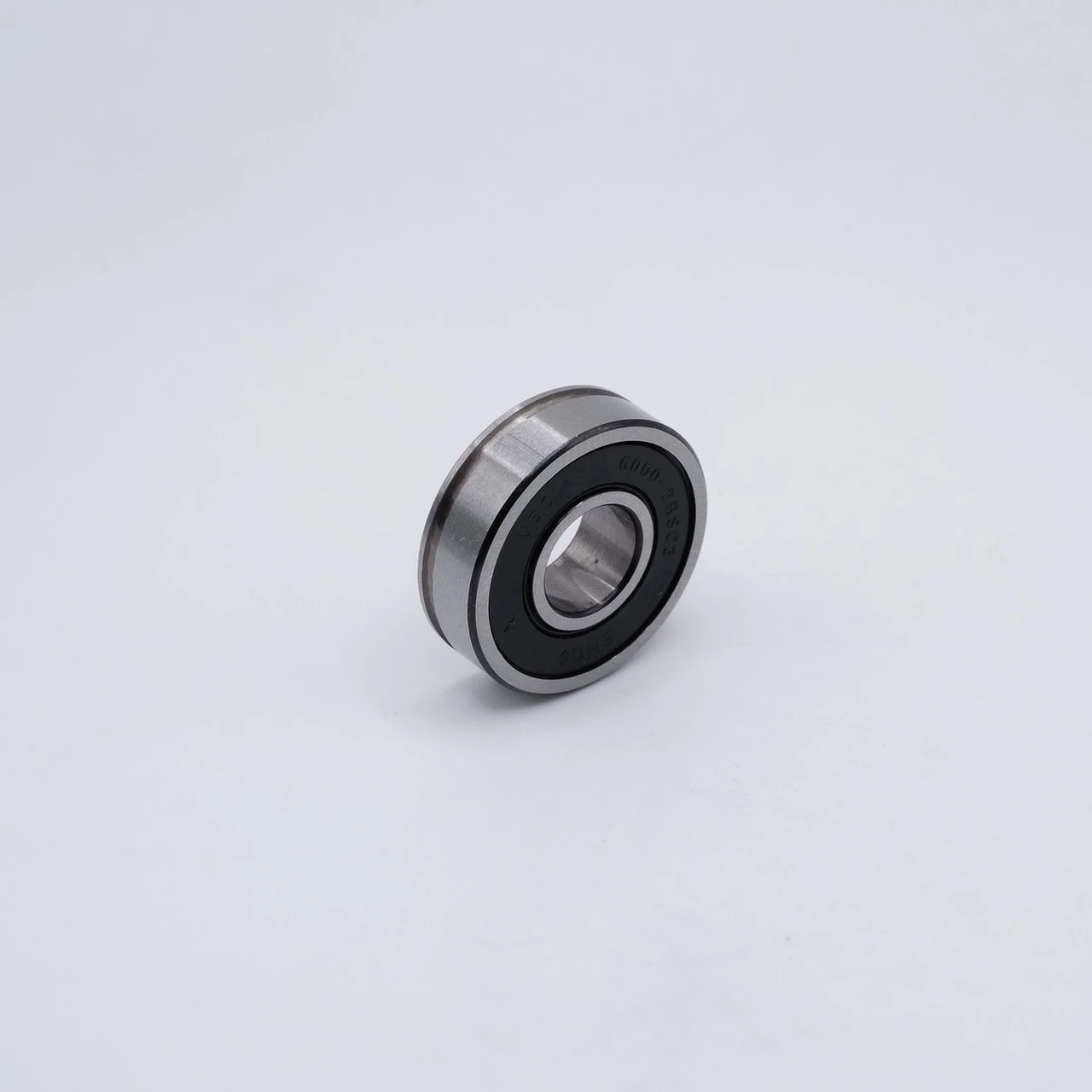 6000-2RSNC3EMQ5 Grooved Metric Ball Bearing 10x26x8mm Back Left Angled View