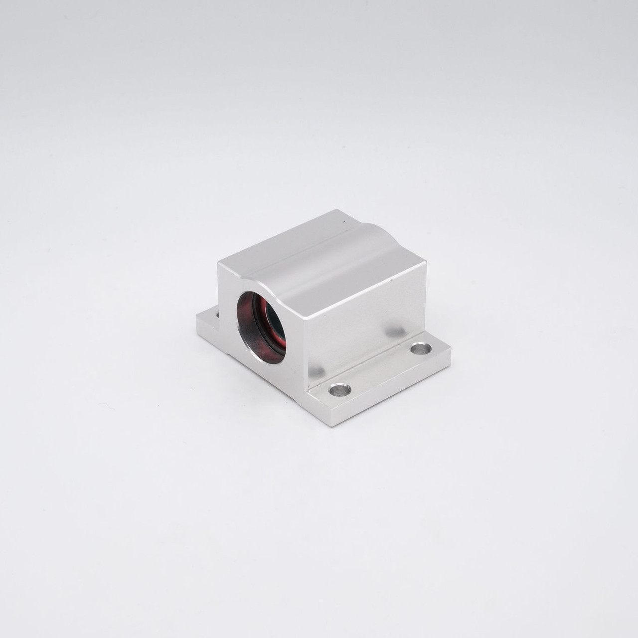 SWAP10 Inch Sized Closed PTFE Lined Plain Linear Pillow Block Bearing 5/8" Bore Right Angled View