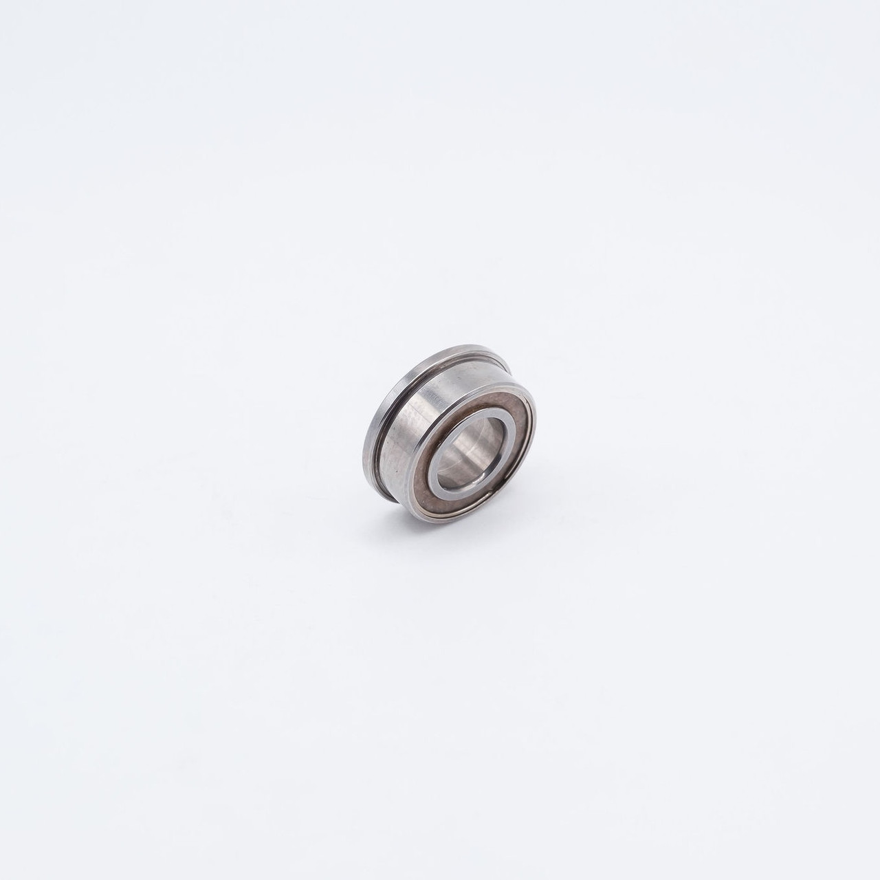 MF128-2TS Mini Flanged Ball Bearing 8x12x3.5mm Left Angled View