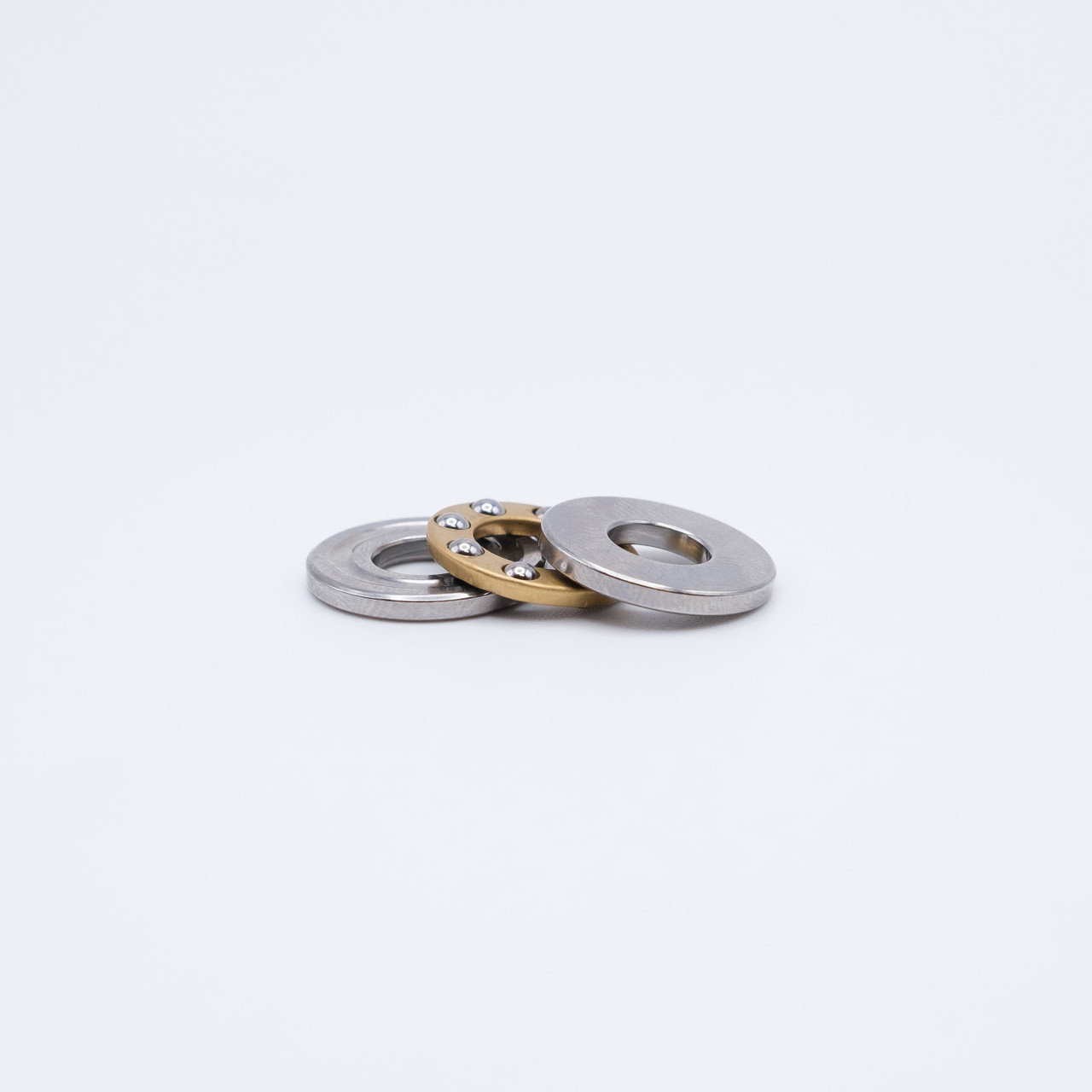 F8-12.5G Miniature Thrust Ball Bearing 8x12.5x5mm Layered Top Side View