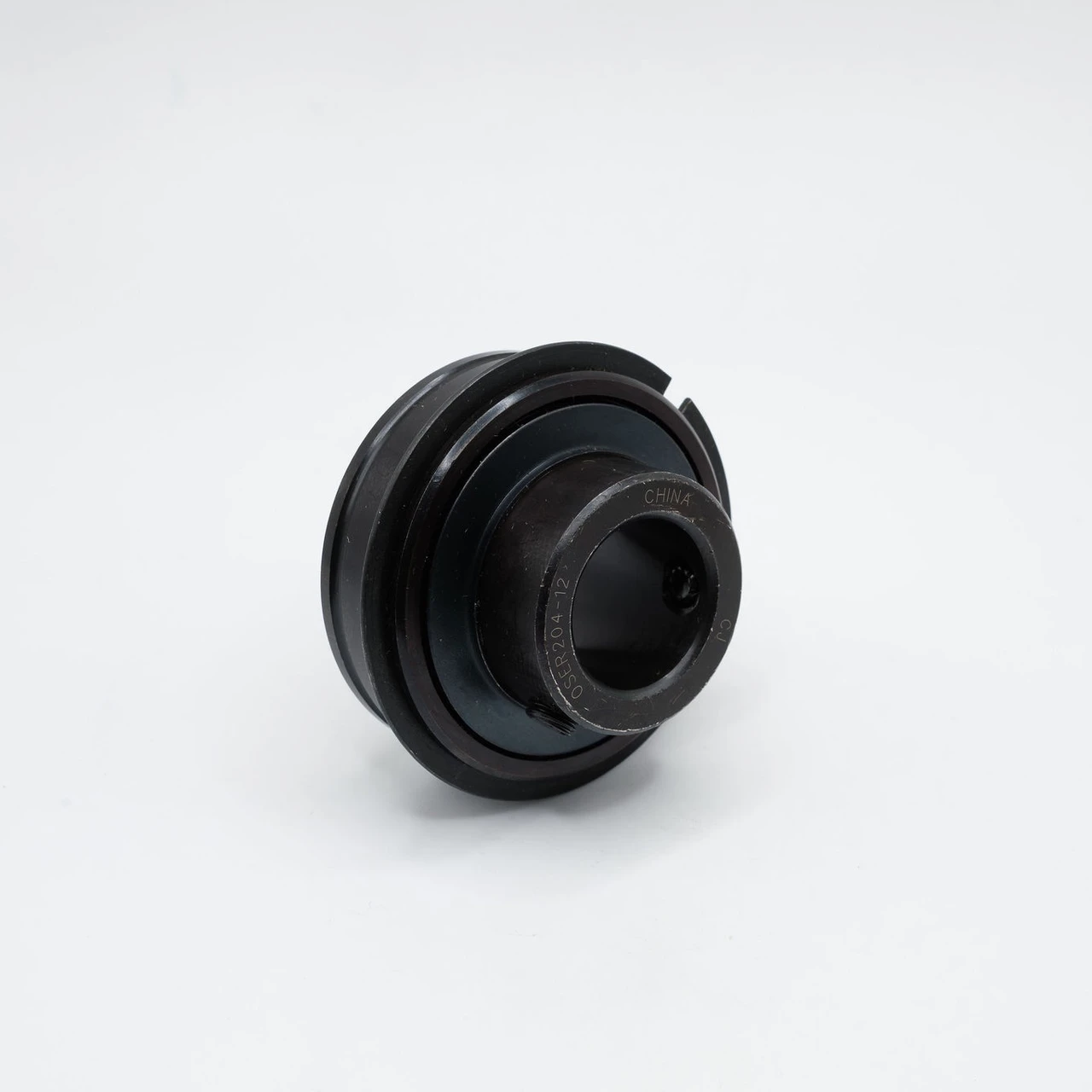 OSER204-12 Insert Snap Ring Ball Bearing 3/4" Bore Front Left Angled View
