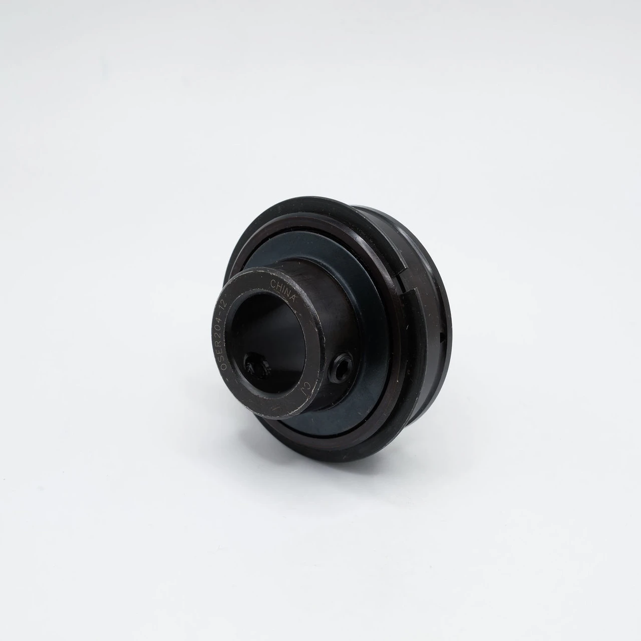OSER204-12 Insert Snap Ring Ball Bearing 3/4" Bore Front Right Angled View