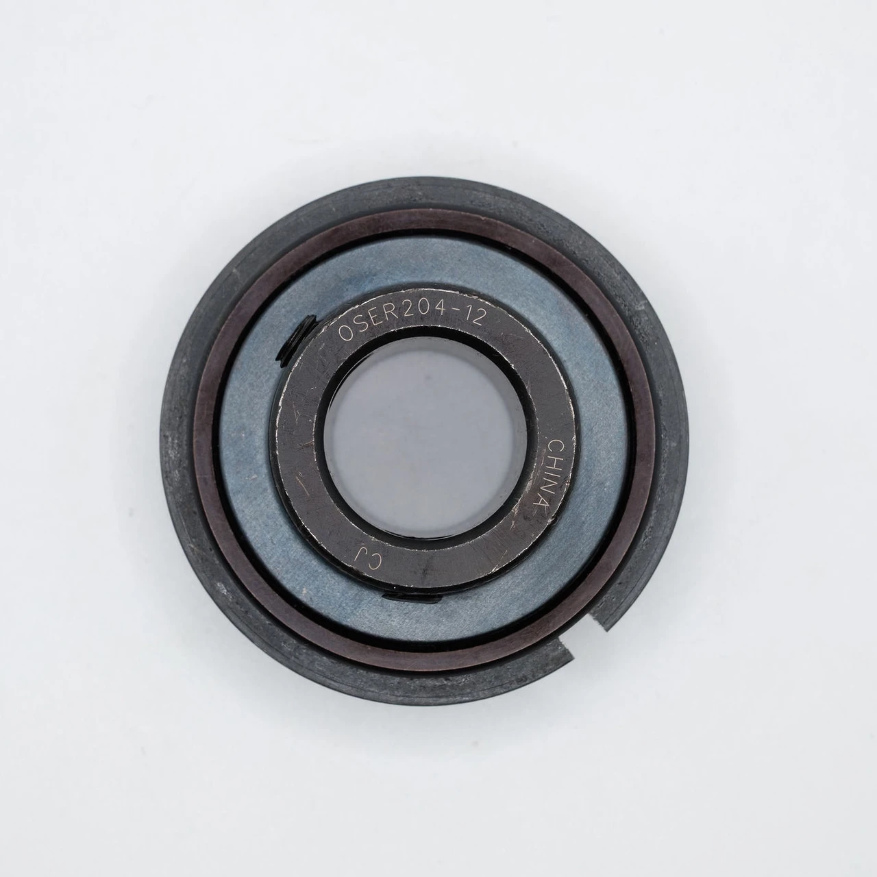 OSER204-12 Insert Snap Ring Ball Bearing 3/4" Bore Flat Front View