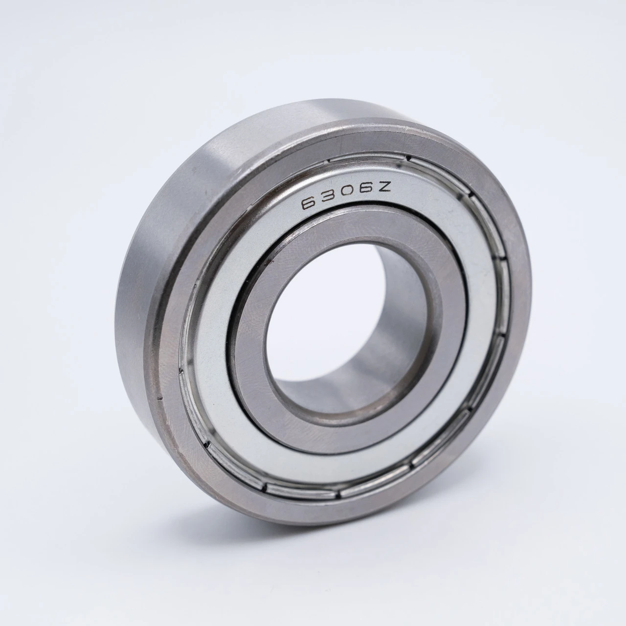 6303-ZZ/2AUI Ball Bearing 17x47x14mm Left Angled View