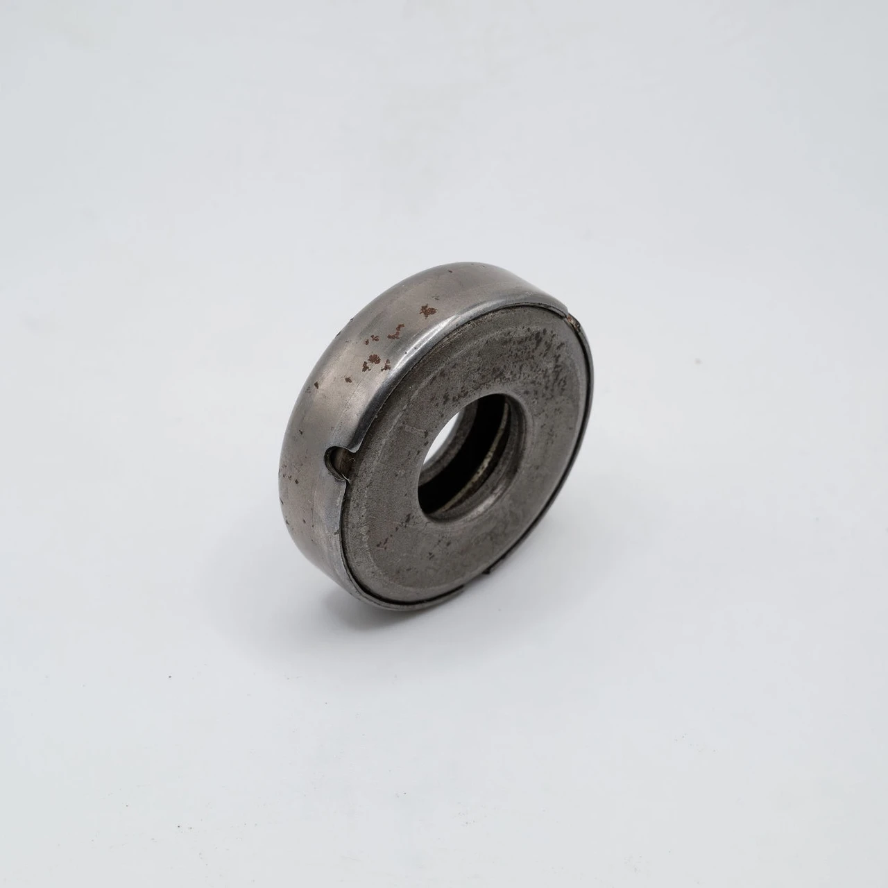 T63 Stamped Race Thrust Needle Roller Bearing 5/8x1-5/8x1/2 Back Left Angled View