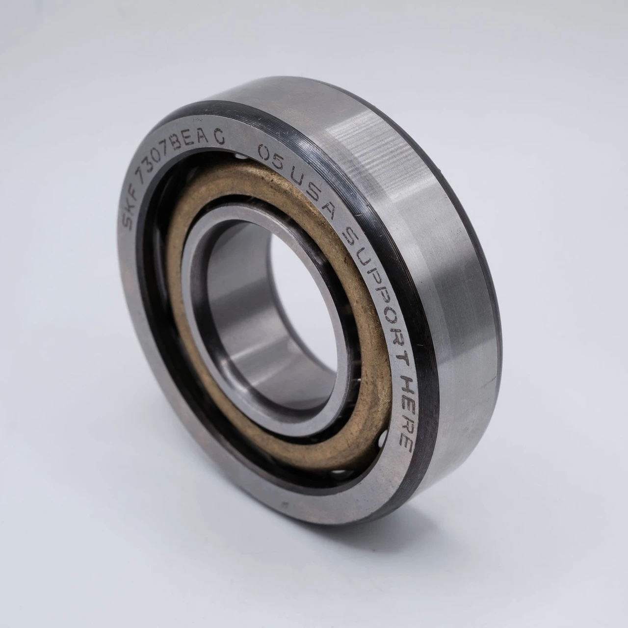 7208BEAG Angular Ball Bearing 40x80x18mm Right Angled View
