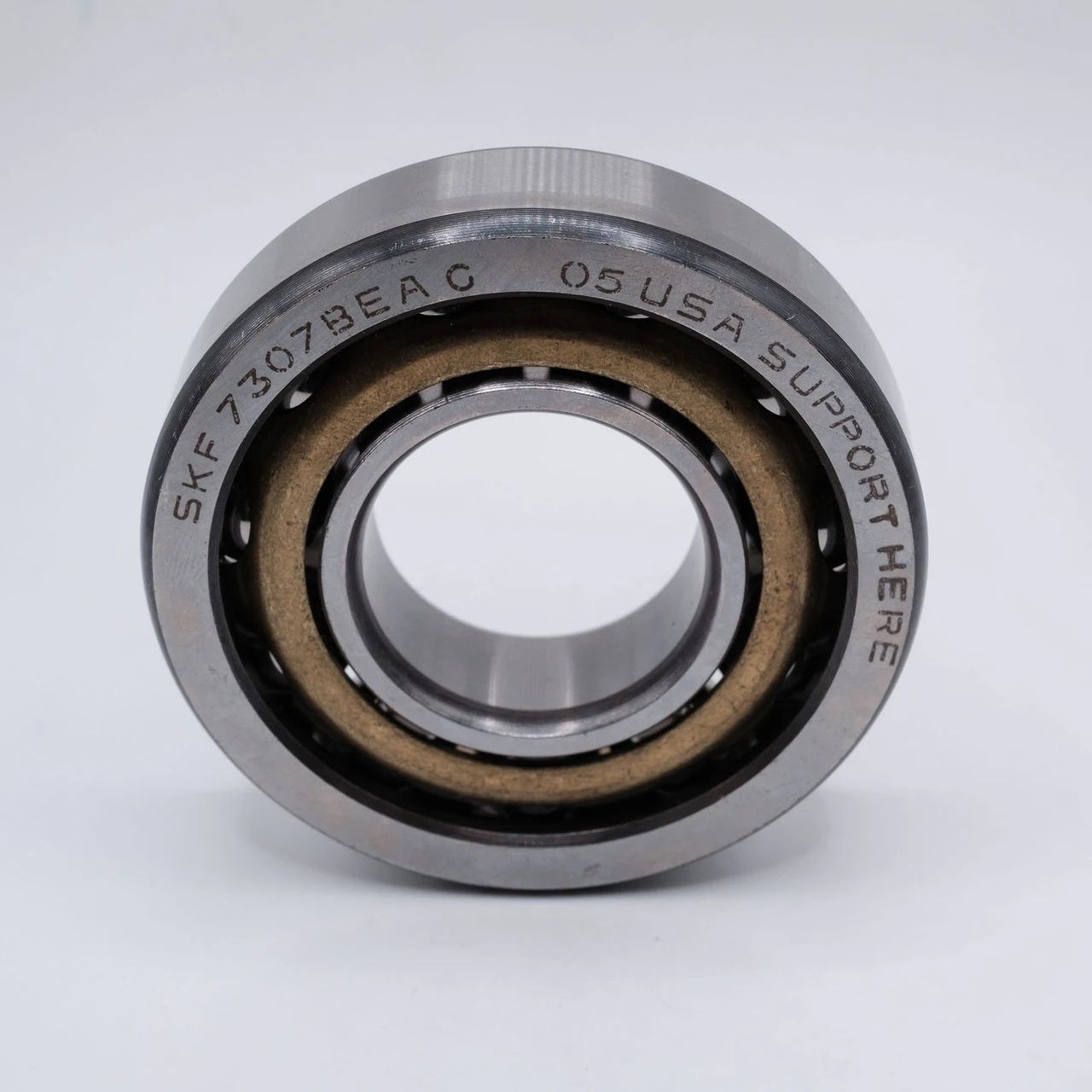 7208BEAG Angular Ball Bearing 40x80x18mm Front View