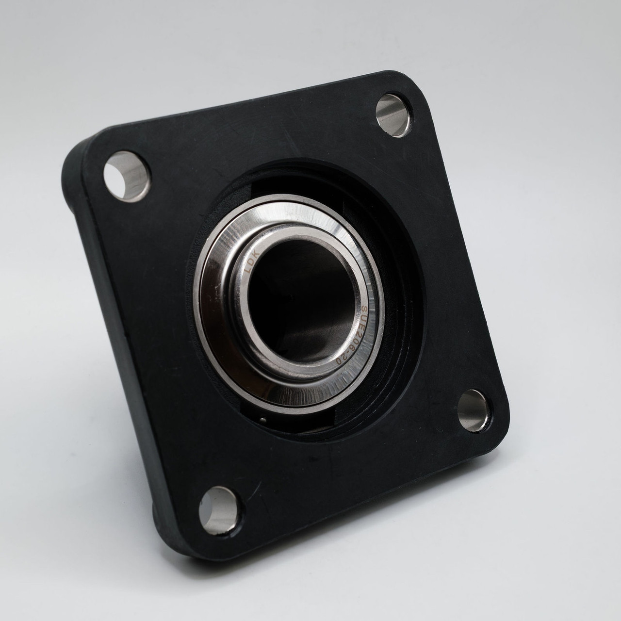 TP-SUEF207-22 4-Bolt Flanged Mounted Block Unit 1-3/8" Bore Left Back View