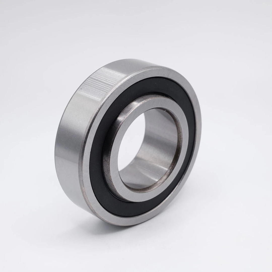 6202-2RSEE Sealed Extended Ball Bearing 15x35x11mm+14mm Left Angled View