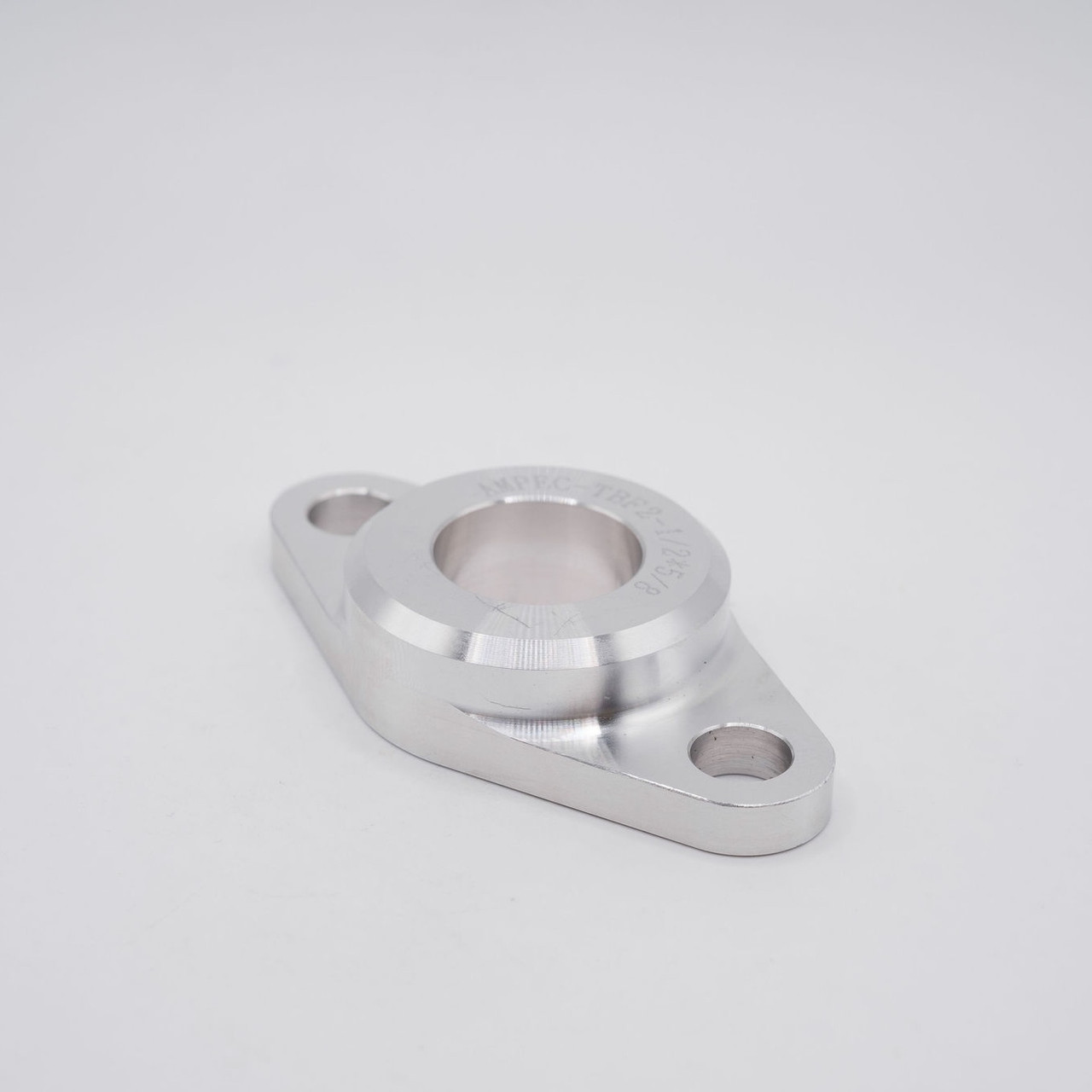 TBF4x15/16 2-Bolt Fixed Aluminum Bearing Housing Flat Right Angled View