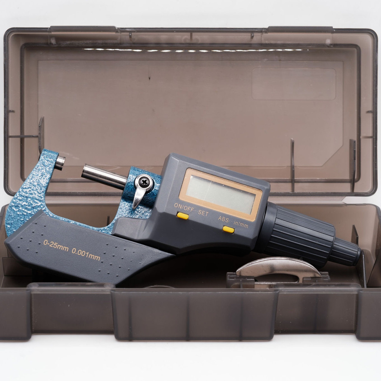 Electronic Digital Outer Diameter Micrometer 25mm Case View