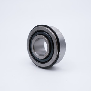 7520DLG Felt Seal Ball Bearing 1-1/4x2-5/8x7/8 Side Angled View