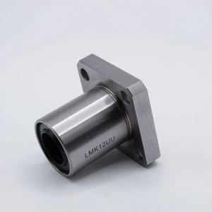 LMK6GUU Precision Flange Linear Motion Ball Bearing 6x12x19mm Right Angled View