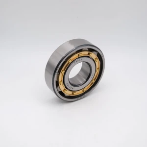 N312EM Cylindrical Roller Bearing Brass Cage 60x130x31 Angled View