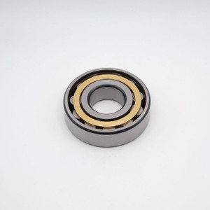 NU308EM Cylindrical Roller Bearing Brass Cage 40x90x23 Top View