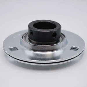 SAPF206-20 Press Steel 3 Bolt Flange Locking Collar Bearing Shaft Size 1-1/4 Side View