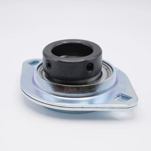 SAPFL206-17 Pressed Steel 2 Bolt Flange Locking Collar Ball Bearing Shaft Size 1-1/16" Side View