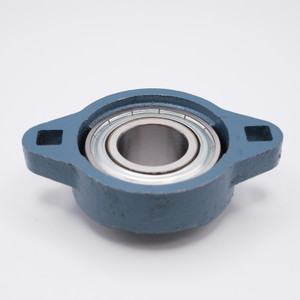 SBFTD203 Oval Ductile Flange Bearing Unit Shaft Size 17mm Bottom View