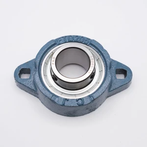 SBFTD205-14 Oval Ductile Flange Bearing Unit 7/8" Bore Top View