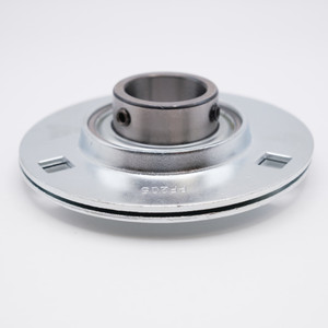 SBPF203 Press Steel 3 Bolt Flange Set Screw Bearing Shaft Size 17mm Side View