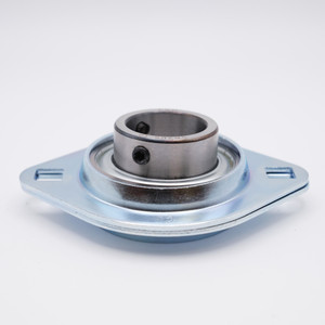 SBPFL206-18 Pressed Steel 2 Bolt Flange Set Screw Ball Bearing 1-1/8" Bore Side View