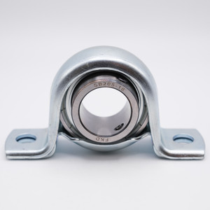 SBPP205-14 Press Steel Set Screw Pillow Block Bearing Front View