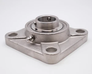 SUCSF205 Stainless Steel 4 Bolt Flange Shaft Size 25mm Side View